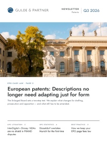 GULDE Newsletter Patents Q3 2026